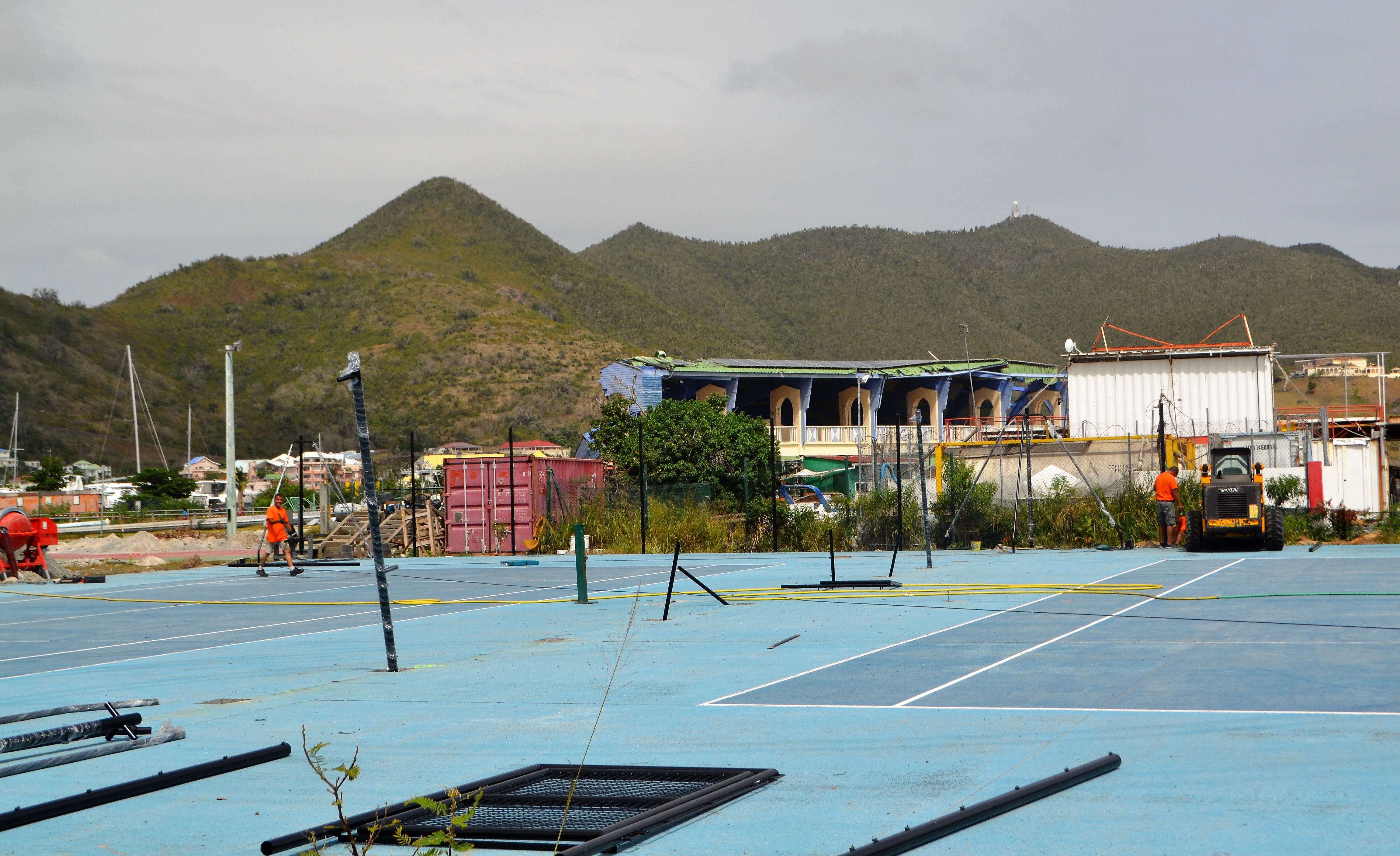 Stade Albric Richards : rhabilitation des courts de tennis