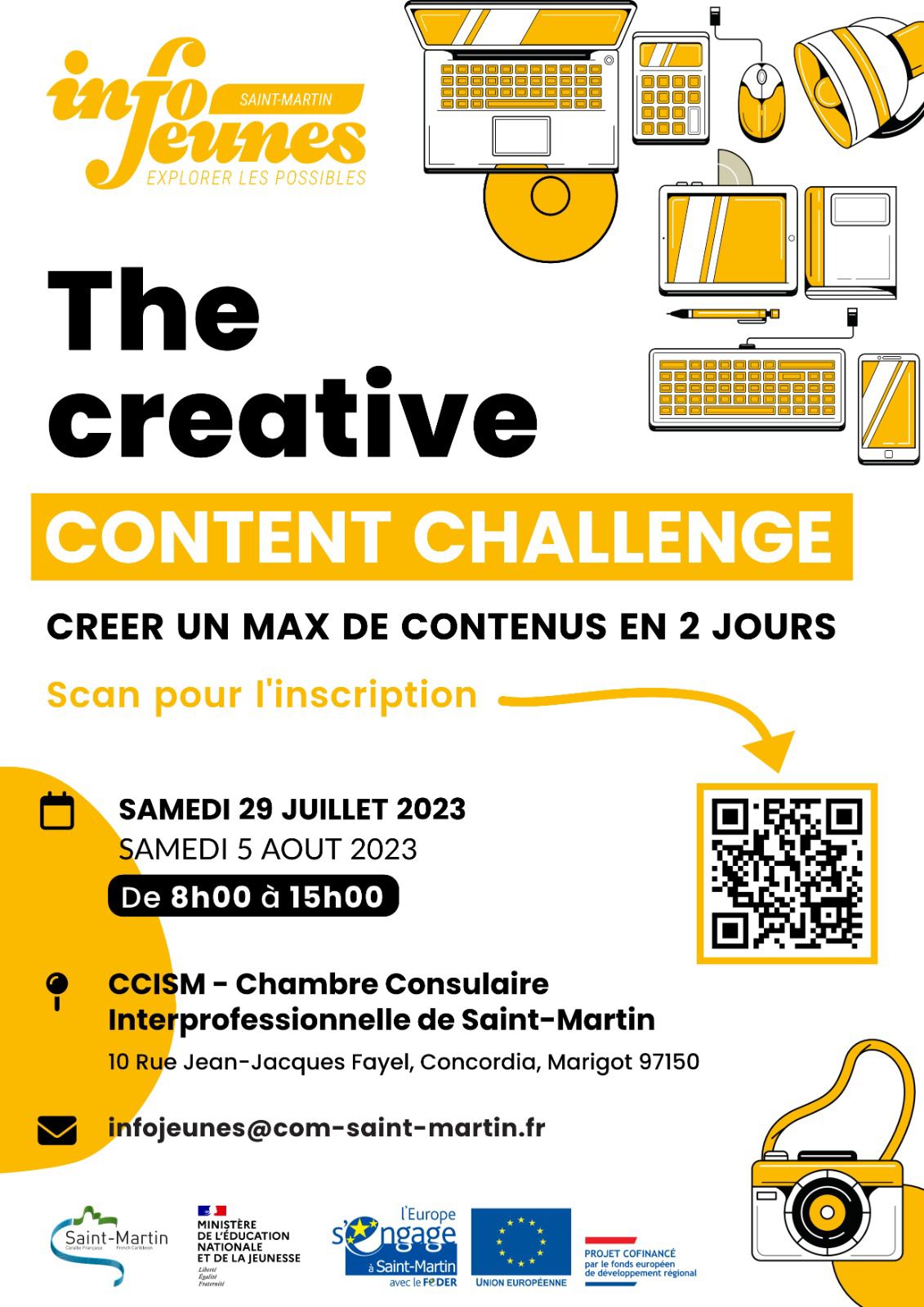 Projet Crative Content Challenge Info Jeunes Saint-Martin