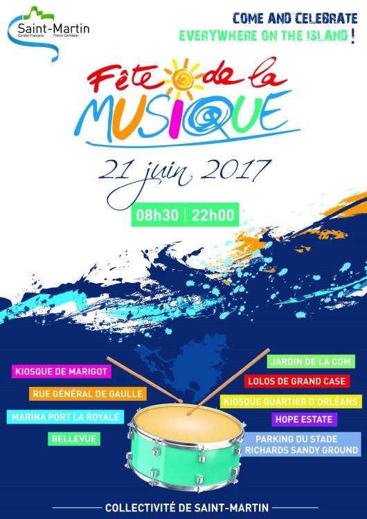 Fte de la musique 2017 : Come and celebrate everywhere on the island !
