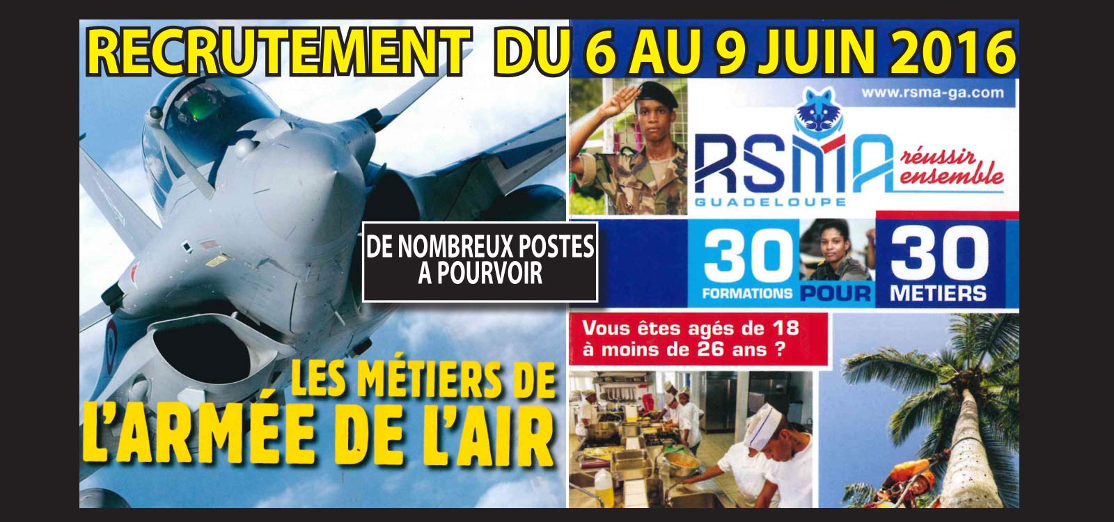 Le RSMA et l'arme de l'Air recrutent  Saint-Martin !